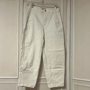 Everlane Cream Ankle Pants